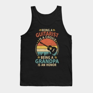 Guitarist Grandpa T-Shirt Guitar Funny Gift Grandpa Tank Top